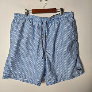 Ted Baker Size 5 XL The World's Your Lobster Larkman Blue White Swim Trunks